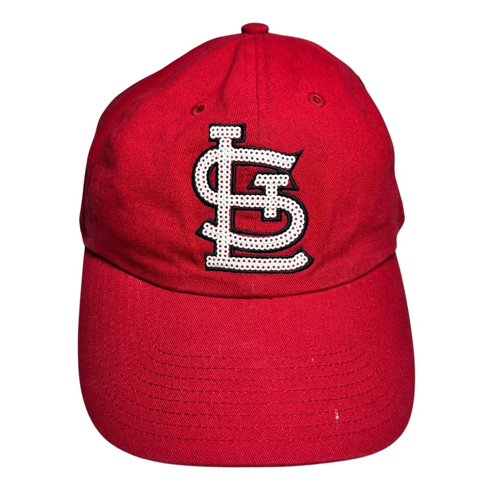 Victoria's Secret PINK St. Louis Cardinals MLB Sequin Baseball Cap Hat Red‎